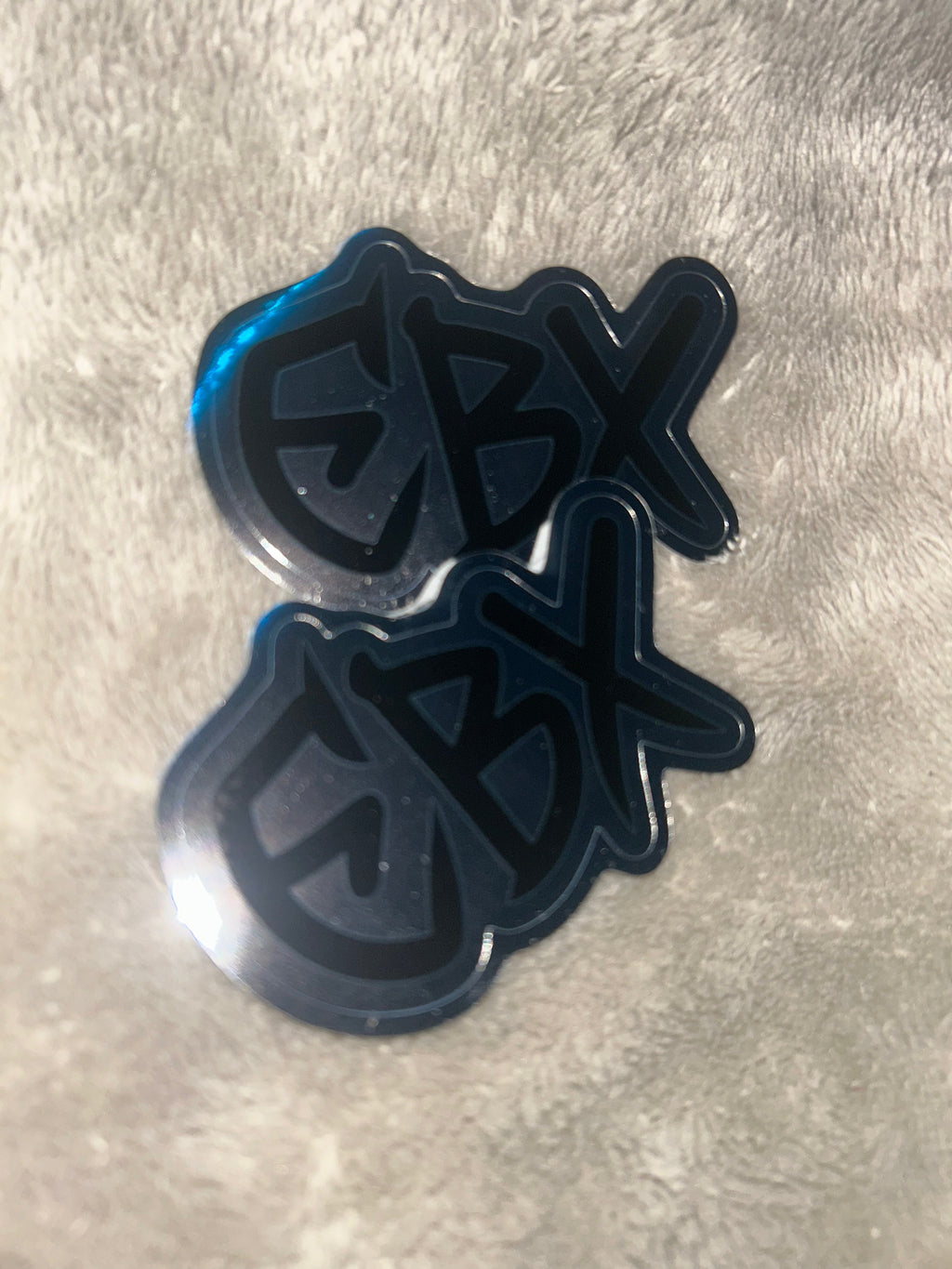 Chrome/Regular EBX Stickers (8 Pack) ONLY BUY IF YOU ARE BUYING (Christmas lights/Baja light)