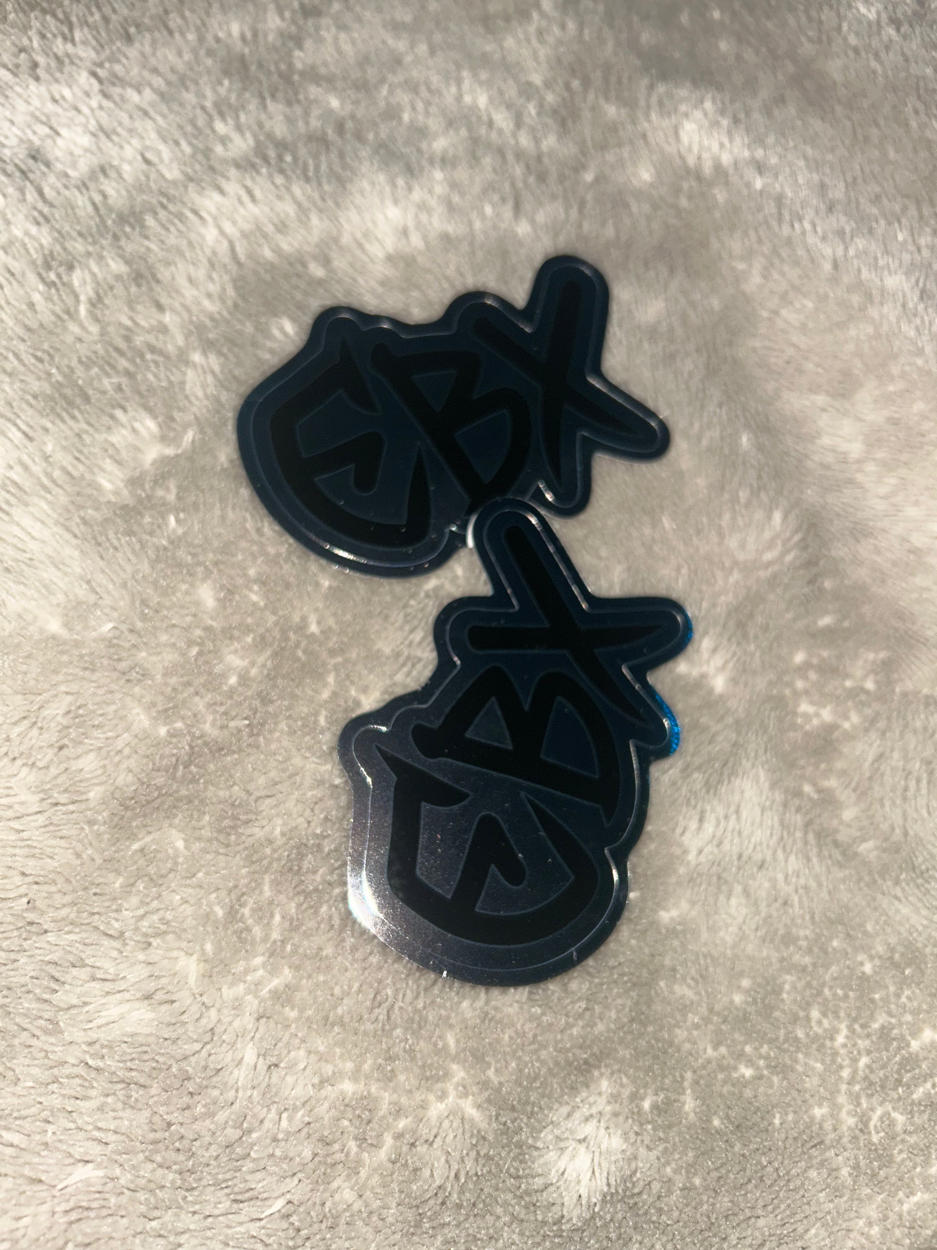 Chrome/Regular EBX Stickers (8 Pack) ONLY BUY IF YOU ARE BUYING (Christmas lights/Baja light)